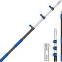 Pool Pole Telescopic 16FT Heavy Duty Aluminum, 16 Ft Extension/Extendable Telescoping Tool for Above Ground/Inground Swim Cleaning Supplies Accessory, Skimmer/Brush/Net/Vacuum Head/Leaf Rake/Mesh etc