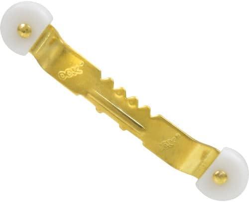 Hillman ReadyNail Small Sawtooth Hanger Brass 3 Pack