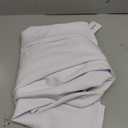 Memoriesea Women's Elegant Casual Short Sleeve Work Party A-Line Dress with Pockets (White, M)