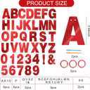 BEISHIDA 116 PCS A-Z DIY Letter Banner Kit Make Your Own Banner Including 111 Letters and Numbers 3 Rope and 2 Threading Device,Customized for Birthday Graduation Wedding Decor Double-sided Red