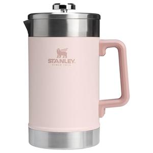 STANLEY Classic Stay-Hot French Press Coffee Maker 48 oz | 5 Minute Brew, 4 Hours Hot | Mesh Filter for Coffee Grounds | Insulated Stainless Steel French Press | BPA-Free | Rose Quartz