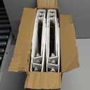 SUIN 1-Inch 3-Ring-Binder, Customizable Clear View Cover, for US Letter Size 8-1/2 x 11'', Perfect for Office/School (White - 12 Packs)