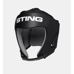 USA Boxing Approved Open Face Head Guard, Medium, Black
