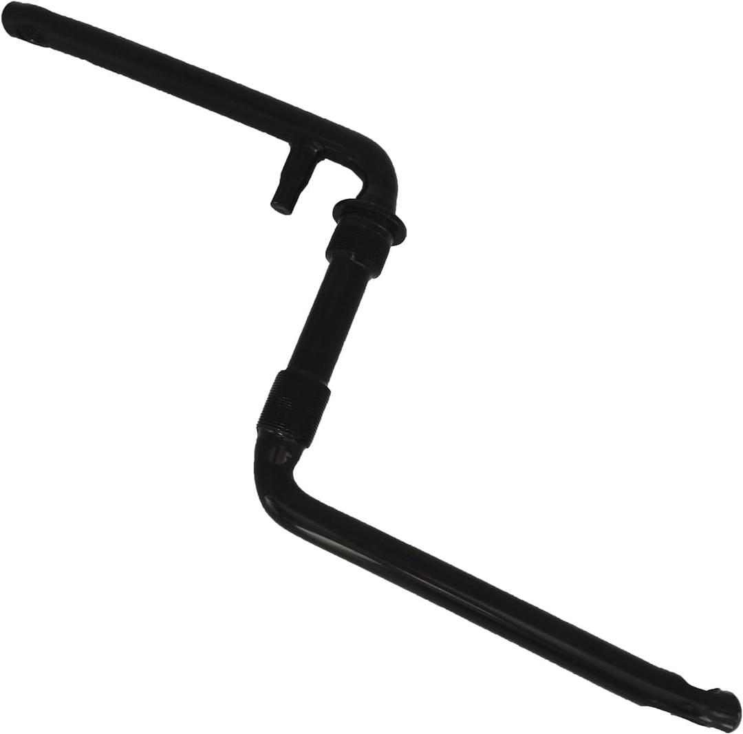 Wide One Piece Bike Crank to Crank Assembly Kit, 1 pc Crankarm Set (Black-Length of Arm:165mm/6.496")