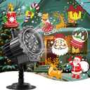 PEAKCLOUDS Christmas Projection Lights Outdoor - LED Holiday Projector Lights with Auto Timer and Waterproof Design for Indoor Outdoor Yard, Patio, Garden, Party Decor