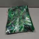 UMINEUX Outdoor Tablecloth with Umbrella Hole and Zipper, Spring/Summer Waterproof Table Cover for Picnic/BBQ/Garden(60" Round,Green Plant)