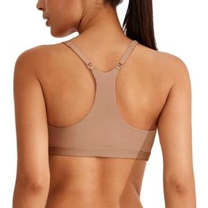 REORIA Women's Racerback Wireless No Padded Comfortable Sleep Bralettes Bras for Women, S