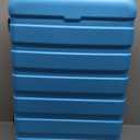Coolife Luggage 4 Piece Set Suitcase Spinner Hardshell Lightweight TSA Lock (Family Set-Sky Blue)