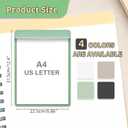 Deli Colored Clipboard with Widened Low Profile Metal Clip, Standard A4 Letter Size Clip Boards, Clipboards Holds 8.5x11 Inch Papers for Nurses, Students, Office, Back to School Supplies