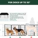 FXW Homeplus Unleashed Indoor Dog Playpen - Stress-Free and Safe Play, Heavy Duty 40 Inch 6 Panels Dog Pen for Medium and Large Dogs, BlackPatented