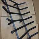 Mr IRONSTONE Fireplace Grate 24 inch Solid Steel Heavy Duty Firewood Log Burning Rack Fire Grates for Outdoor Kindling Tools Pit Indoor Fireplace Log Holder Wrought Iron Wood Stove