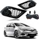 Fog Lights Clear Lens For 2016 Scion iM/ 2017-2018 Toyota Corolla iM | H11 12V 55W Halogen Bulb Front Driving Lamps |Switch and Wiring Kit |81220-06070;81220-0D041 (Clear Lens)
