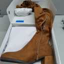 DREAM PAIRS Women's Laurence Over The Knee Thigh High Chunky Heel Boots Long Stretch Sexy Fall Boots (8)