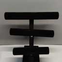 T Bar Bracelet Display Stand,Bracelet Organizer Holder,Jewelry Display Stand, Necklace Bangle Scrunchie Watch Organizer (Black, 3 tier)