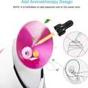 EZBASICS Facial Steamer Ionic Face Steamer for Home Facial, Warm Mist Humidifier Atomizer for Face Sauna Spa Sinuses Moisturizing, Unclogs Pores, 1 Pack + 5 Stainless Steel Skin Kit Pink