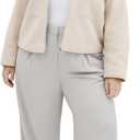 City Chic Women's Plus Size Jacket - Boucle Zip Front (M)