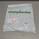 PRETTYGARDEN Women's Boho Tube Tops 2025 Summer Strapless Off Shoulder Eyelet Smocked Peplum Trendy Going Out Bandeau Top (Blue)