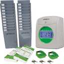 uPunch HN3500 Advanced Time Clock Bundle for Small Business: Complete Employee Time Tracking System with 100 Time Cards, 2 Racks, 2 Ribbons, and 6 Keys