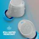 Skullcandy Jib True 2 Wireless Earbuds, Bluetooth Headphones, Up to 33 Hours Battery with Charging Case, Noise Isolating Fit, Sweat and Water Resistant, Microphone for iPhone Android - Light Grey/Blue