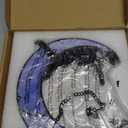 BOXCASA Black Cat Moon Suncatchers for Windows Hanging,Funny Stained Glass Cats Gift,Witchy Gifts for Women,Cats Themed Gifts for Women