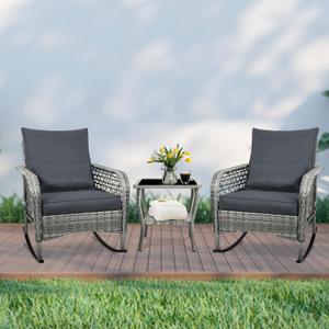 Furniture Set, Cushions for Garden (Dark Grey), 2 Pillows, And 2 Cushions  