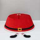 Christmas Tree Collar, Santa Legs Christmas Tree Ring, Velvet Foldable Christmas Tree Skirt for Artificial Christmas Trees Decoration