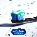 Crest + Scope, Active Fresh, Teeth Whitening Toothpaste for adults, 5.5oz 4 pack, Bad Breath Treatment, Breath Freshner, for Sensitive Teeth, Deep Stain remover, Travel Size Toiletries