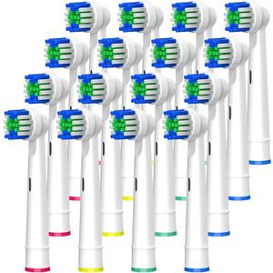 Electric Toothbrush Replacement Heads 16 Pack/Compatible Oral B Braun Replacement Brush Heads/Compatible Oral B Replacement Brush Heads