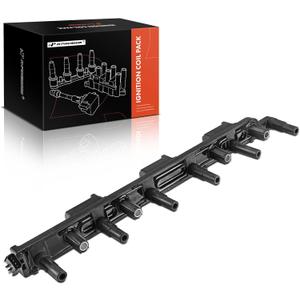 A-Premium Engine Ignition Coil Packs Compatible with Jeep L6 4.0L Engine - Cherokee 2000-2001, TJ 2000-2006, Wrangler 2000-2006, Grand Cherokee 2000-2004