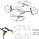 360 Propeller Guard + Foldable Landing Gear Leg + 2 pcs Propeller Holder Strap for DJI Mini 2/ Mini 2 SE/Mini SE/Mini 4K/Mavic Mini Drone Accessories
