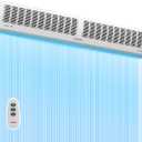 TURBRO 60 in Air Curtain for Doors with Magnetic Door Switch, Wall-Mounted Fan with Remote Control, 2 Speeds, 1883 CFM, 2559 FPM, for Residential and Light Commercial Use, 120V