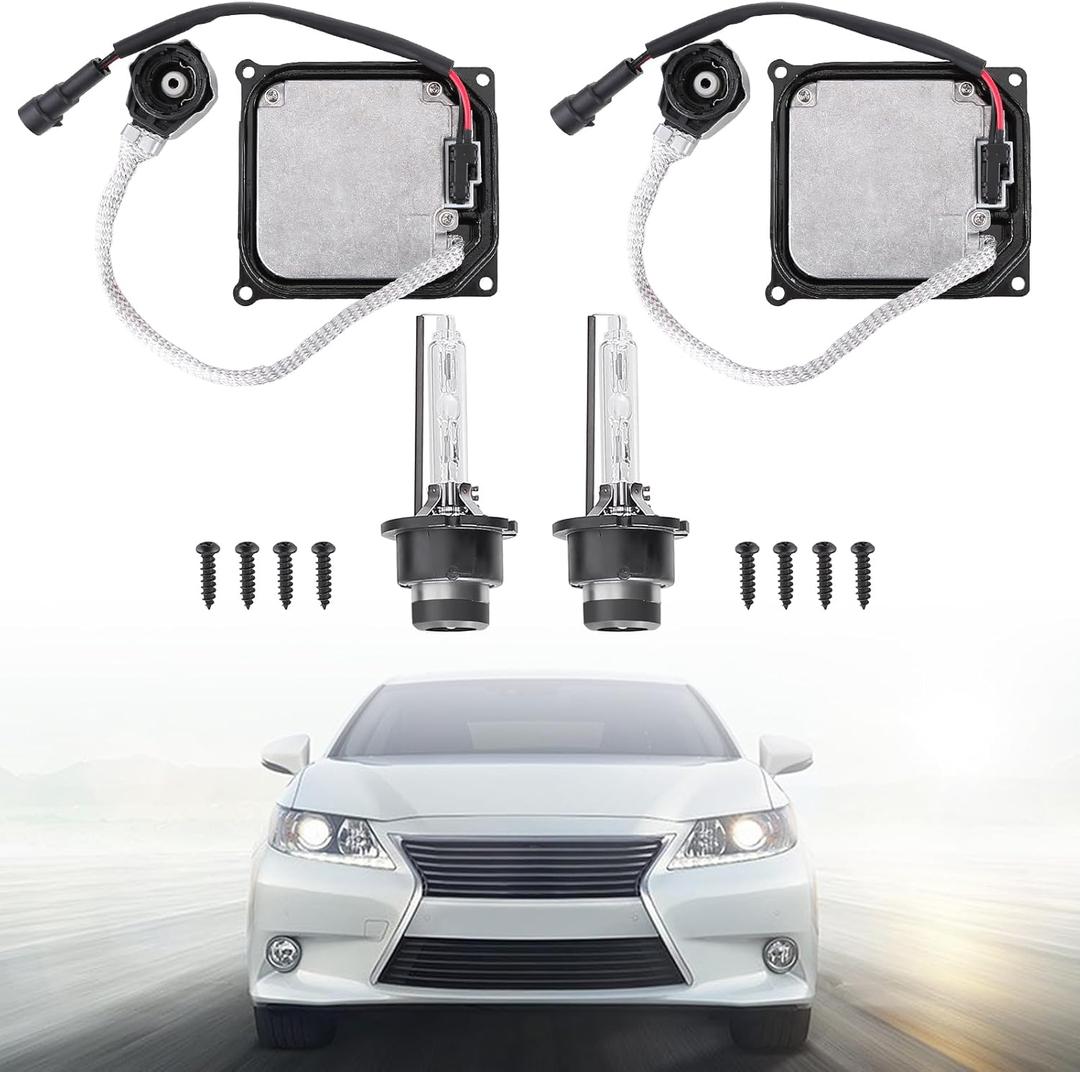 85967-51040 2Pcs Xenon HID Headlight Ballast with Igniter & D4S Bulb for 2006-2014 Lexus IS250 IS350 LS460 RX350 ES350 ES300h GS300 GS350 GX460,Fit for Toyota Prius/Avalon/Venza/Solara 85967-52020 (free size) 85967-51040 2Pcs Xenon HID Headlight Ballast with Igniter & D4S Bulb for 2006-2014 Lexus IS250 IS350 LS460 RX350 ES350 ES300h GS300 GS350 GX460,Fit for Toyota Prius/Avalon/Venza/Solara 85967-52020 (free size)