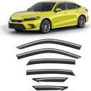 Tape-on Window Visors Rain Guards for Honda Civic Sedan 2022-2026