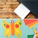 MECCANIXITY 50 Sheets Printable Sticker Paper, 8"x12" A4 Self Adhesive Sticker Backing Paper 250gsm for Craft Scrapbooking Inkjet Printer, Light Green