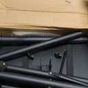 Projector Stand Tripod Adjustable, Laptop Height from 23.5 to 46.5 inches with Gooseneck Phone Holder, Floor for Office, Home, Stage, Studio, DJ Racks Holder Mount, 23.5inch-46.5inch (Black)