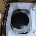 Midea Portable Washing Machine, 0.9 cu. ft with 6 Cycles, Drum Clean, Quick, Stainless Steel Tub, Transparent Lid, LED Display Washing Machine, White