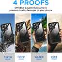 AICase for iPhone 16 Pro Case Waterproof, Clear Water Proof Built-in Screen Protector Shockproof Dustproof Snowproof Full Body Rugged Underwater Phone Case with Lanyard
