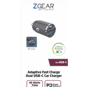 ZGear® 45 Watt Dual USB C Car Charger