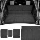 Cargo Liners for 2025 2026 Ford Expedition Max/Lincoln Navigator L Trunk Mat with Seat Back Cover Accessories, All Weather Rear Cargo Mat Backrest Protector(Only for Max & L Models)