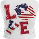 SweatyRocks Women's American Flag and Striped Star Crop Top (White, XS)