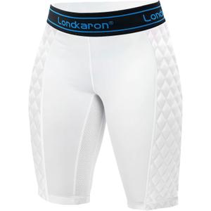 Women's Padded Softball Sliding Shorts, Elite Compression Slider Shorts (Medium, White)