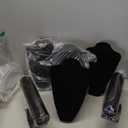 Huquary 6 Pcs Jewelry Display Set Necklace Display Stand T Bar Bracelet Holder Jewelry Bust for Home Store Trade Show(Black)