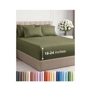 Extra Deep King Sheet Set - 6 Piece Breathable and Cooling Sheets - Hotel Luxury Bedding for Women, Men, Kids & Teens - Easy & Secure Fit - Soft, Wrinkle Free & Comfy - Extra Deep Pockets - Sage Green