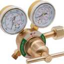 CDL Medium Duty Oxygen Regulator CGA540,Victor Compatible,Easy to Read Dual Scale,Forged Brass Body Bonnet,OEM Compatible Welding Gas Regulator,Large Tank Gauge,Outlet 0-200PSI,Inlet 0-4000PSI,LX65