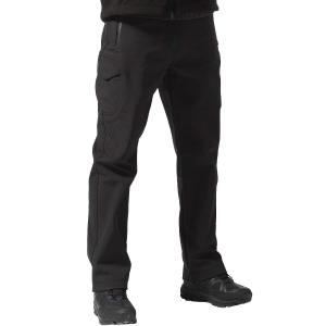 FREE SOLDIER Men's Outdoor Softshell Fleece Lined Cargo Pants Snow Ski Hiking Pants with Belt (Dark Navy 40W/34L)