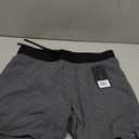 TYR Mens Athletic Performance Workout Unlined Short 7" (Large, Black/Logo)