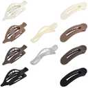 3 x 10 Pack French Flat Hair Clips for Women  Large Matte Flat Claw Clips, No-Slip Hair Clips for Thick & Thin Hair, Strong Hold Styling Barrettes, French Flat Hair Accessories