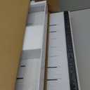 2Pack Expandable Pull Out Cabinet Organizer 21" Deep - Sliding Drawer Organizer Roll Out Shelves Adhesive - Adjustable Width 12.2"-20.47" W (White)