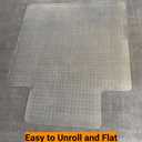 45" x 53" Office Chair Mat for Carpet, Heavy Duty Floor Protector, 45"x 53" Clear
