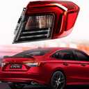 Astra Depot Replacement for Outer Tail Light Rear Lamp Assembly 2022 2023 2024 Civic Sedan with LED+Halogen Bulb, Passenger Right Side 33500T20A01 HO2805123